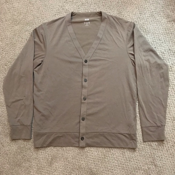 UNIQLO Cotton/Polyester Blend Knit 5 Button Cardigan - Picture 1 of 4